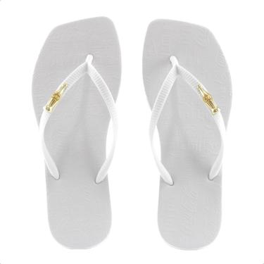 Imagem de Chinelo Coca-Cola Square Sandal II Branco - Feminino-Feminino