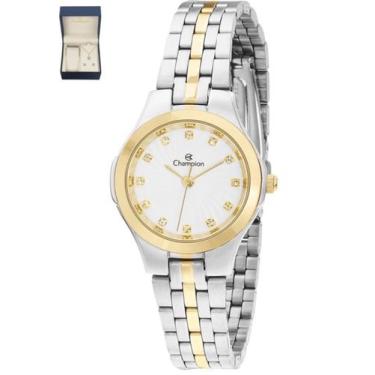 Imagem de Relógio Champion Feminino Misto Fundo Branco  + Semi Joia QTZ