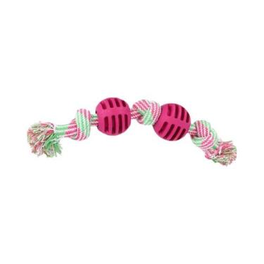 Imagem de Brinquedo De Algodão Com Nó Duplo Para Cães, Produto Para Limpeza E Hi