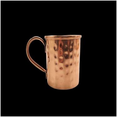 Imagem de Caneca Martelada Moscow Mule Drinks Cobre Alça Bronze 350Ml