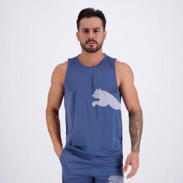 Imagem de Regata Puma Tad Big Logo Tank Azul, GG