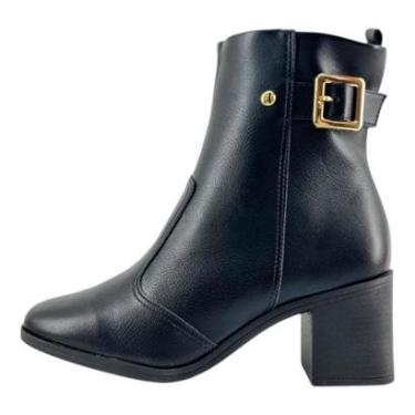 Imagem de Bota Bebece Cano Curto Fivela Salto Bloco-Feminino