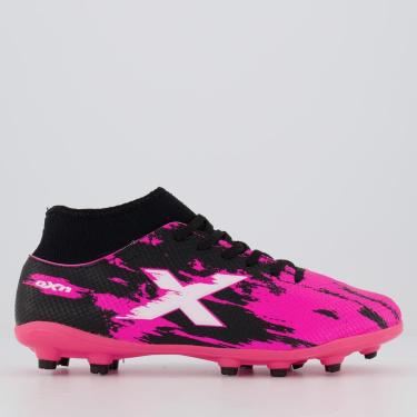 Imagem de Chuteira Oxn Fusion Grip 3 Neo Campo Rosa-Masculino