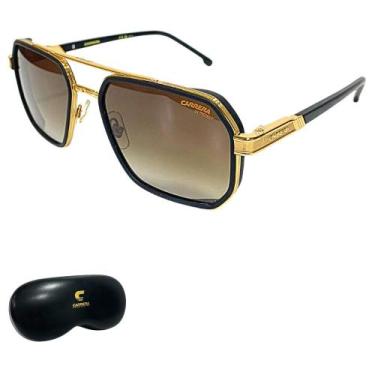 Imagem de Óculos de Sol Carrera Masculino UV Protection 1069/S I46 5786 S, Doura