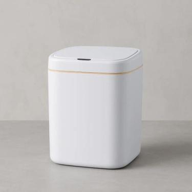 Imagem de Lixeira Eletrica Por Sensor Aproximação 14 Litros Quadrada - Starmega