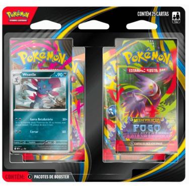 Imagem de Blister Quadruplo Pokémon TCG Fogo Fantasmagórico Copag