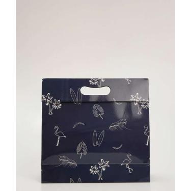 Imagem de Embalagem Presente Sacola Estampada Marisa-97109, UN, Azul