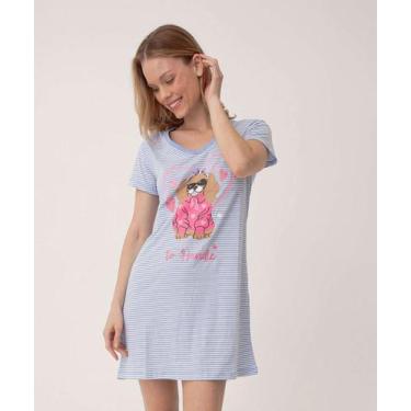 Imagem de Camisola Listrada Marisa Azul-70065, Azul, P