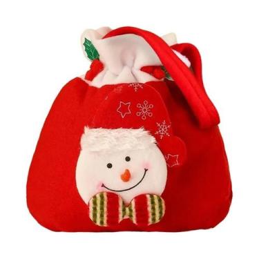 Imagem de Sacos De Presente De Natal Para Crianças 4 Peças, Saco De Flanela Com 