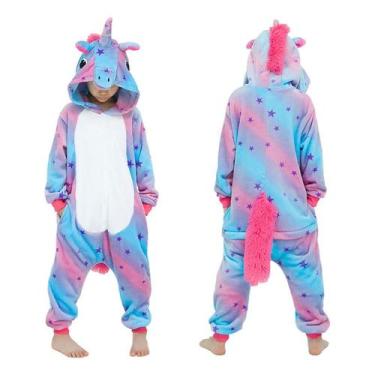 Imagem de Macacão de pijama Kigurumi Stitch azul, cosplay, flanela de pelúcia - 