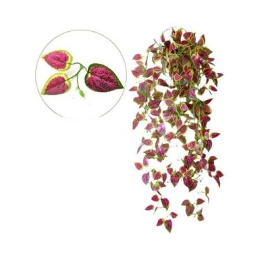 Imagem de Planta Artificial De Hera De 105cm, Vinha Falsa Verde Para Decoração D