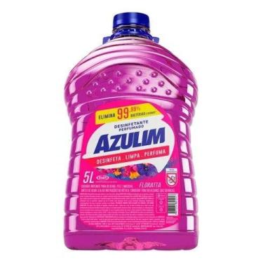 Imagem de Desinfetante Floratta Azulim 5 Litros para ralos, lixeiras e superfíci