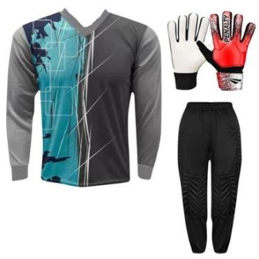 Imagem de Kit Goleiro Camisa Genoa Kanga + Calça TRB + Luva Penalty-Unissex