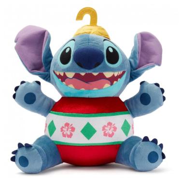 Imagem de Pelúcia Oficial Disney Store do Stitch para as Festas de Fim de Ano - Lilo & Stitch Bonecos de Pelúcia de Natal