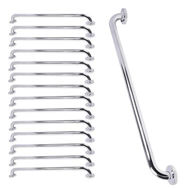 Imagem de Barra de Apoio Alça Kit 14 Uni Corrimao 80cm Acessibilidade Cadeirante Idoso Deficiente Box Banheiro Seguranca Corredor