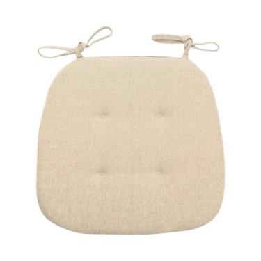 Imagem de Almofada Respirável De Linho E Algodão Para Cadeira De Jantar De Verão