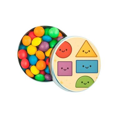 Imagem de Latinha Lembrancinha Personalizada Formas Geométricas