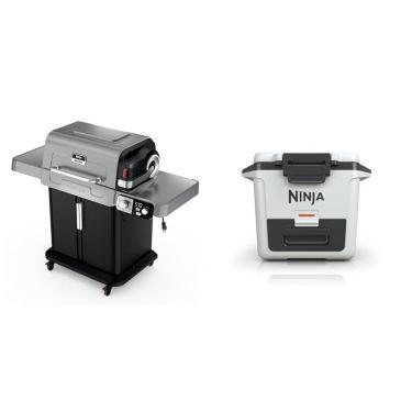 Imagem de Sistema de cocção externa Ninja FlexFlame com cooler rígido 30 L branco 5 em 1 110V