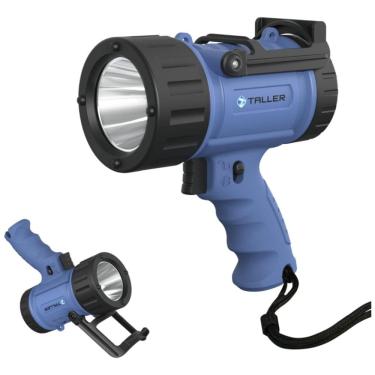 Imagem de Lanterna LED Recarregável, 20 Horas de Ação, á Prova Dágua IPX7 e 10.000 Lúmens, Taller, Preta