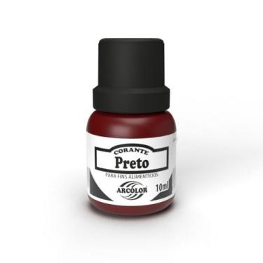 Imagem de Corante Líquido 10ml - Arcolor, Preto