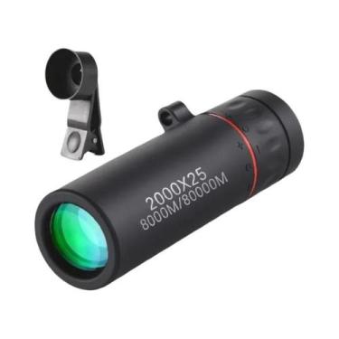 Imagem de Telescópio Monocular HD 2000x25 Portátil Com Suporte Para Celular Para