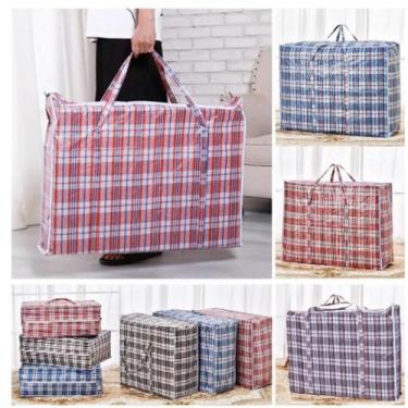 Imagem de Bolsa viagem sacolão gigante sacola sacoleira 60cm compras e mudanças 