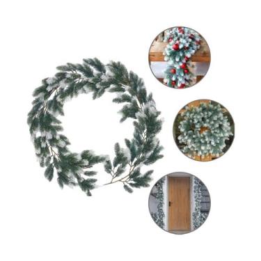 Imagem de Guirlanda Artificial De Pinheiro Para Decoração De Natal, Uso Interno 