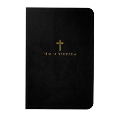 Imagem de Livro - Bíblia Sagrada ACF, Letra Grande, Capa luxo preta, Leitura Per
