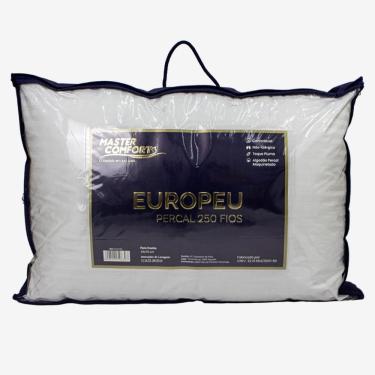 Imagem de Travesseiro Antialérgico Master Comfort Europeu Percau 250 Fios Branco 70x50cm