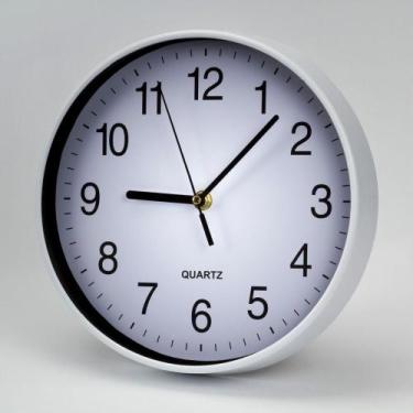 Imagem de Relogio De Parede Branco Peça Pronta 0,25x0,25m Plástico - Plast.co