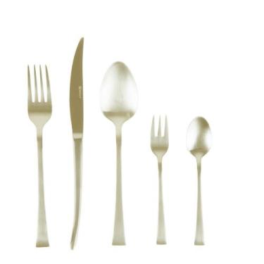 Imagem de Faqueiro 30 Peças Wolff Berna de Aço Inox Champanhe