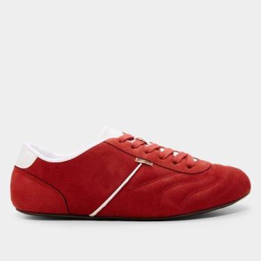 Imagem de Tênis Anacapri Chuteira Camurça Feminino, Vermelho, 36
