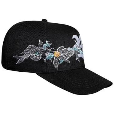 Imagem de Boné Blck Carpa Fish Preto Masculino Aba Curva Snapback-Masculino