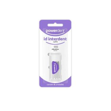 Imagem de Refil Interdental Cilíndrico 3mm 6 Unidades PowerDent Escova Interdent