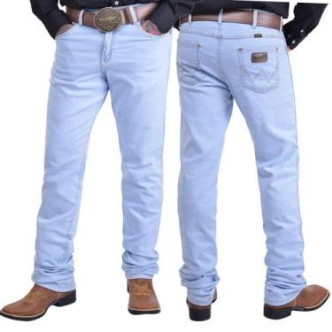Imagem de Calça Country Jeans Masculina Wrangler Delavê - REF: 47MACSB37UN, 48