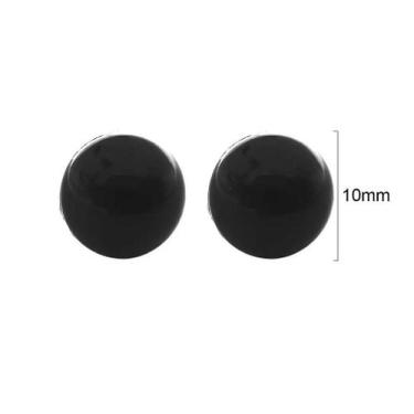 Imagem de Olho amigurumi preto 10mm - 10 pares com trava - Círculo