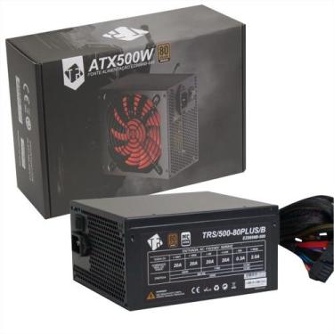 Imagem de Fonte 500W Tronos TRS/500-80PLUS/B - ATX - PFC Ativo - 80 Plus Bronze 