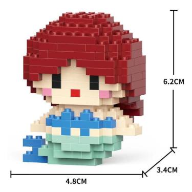 Imagem de Blocos de Montar Infantis W2601-26 Brinquedo Educativo em Plástico ABS Ecológico Inodoro MOC OEM