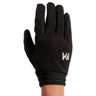 Imagem de Luva MTB Trail Preta Monograma Bike Ciclismo Esportes Nomad, GG
