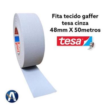 Imagem de Fita Tecido Gaffer Tape Cinza 48mmX50m Tesa - tesa