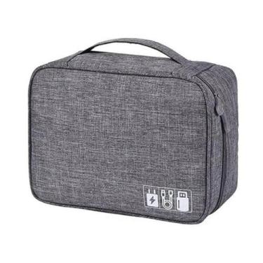 Imagem de Necessaire Para Viagem Organizador de Cabos Com Alça 24cm C2205 - PRA 