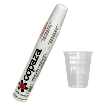 Imagem de Copo 180ml descartável plástico c/2500 transparente copaza