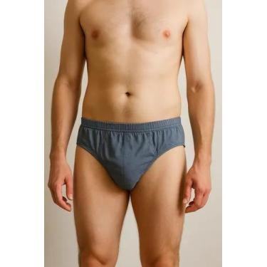 Imagem de Kit 9 Cuecas Slip Adulto de Algodão Tradicional Básica Famy Tamanho:M,