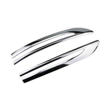 Imagem de Adesivos Protetores De Espelho Retrovisor Em ABS Cromado Anti-Risco Pa