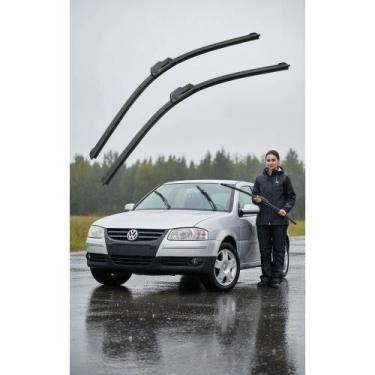 Imagem de 2x Palhetas Silicone Limpador Vidro Gol G2 G3 G4 Parati - Congratulati