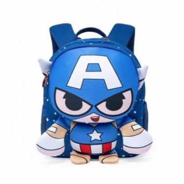 Imagem de Mochila Capitão America Infantil Masculino Escolar Marvel-Masculino