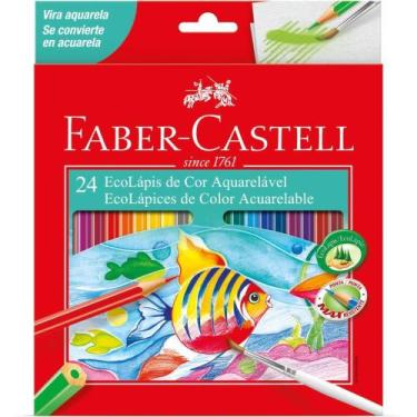 Imagem de Lapis de COR Aquarelavel Ecolapis 24 Cores PCT.C/06 - FABER-CASTELL