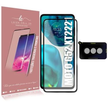 Imagem de Pelicula Vidro 3D + Pelicula De Camera Compativel Moto G52 XT2221 6.6 