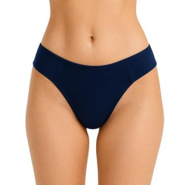 Imagem de Calcinha Tanga Bombom Algodão LL Confecções, Marinho, P