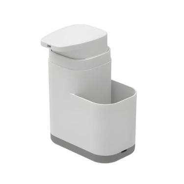 Imagem de Dispenser Detergente Porta Esponja 550ml Organizador Pia Ou -, Branco